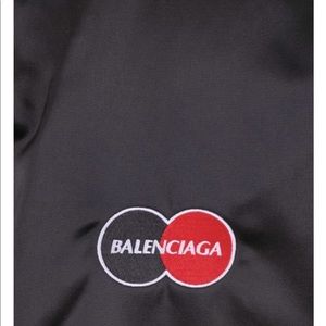 Brand new Black with the orange inside Balenciaga bomber jacket size 44